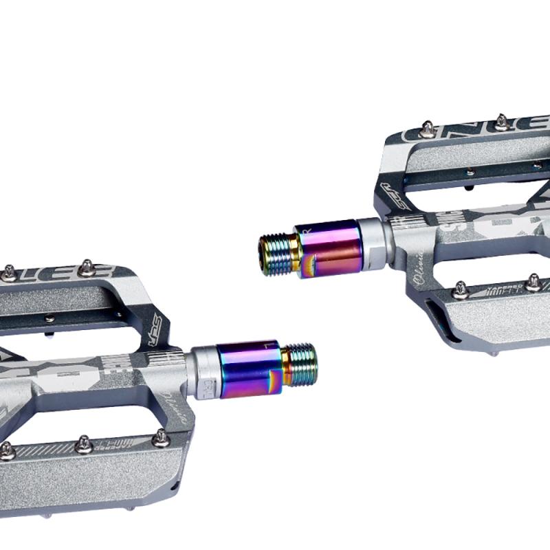 20mm Mountain Bike Pedal Extender Extension Pedal Axle Chrome Molybdenum Steel Bearing Extender Bike Accessories