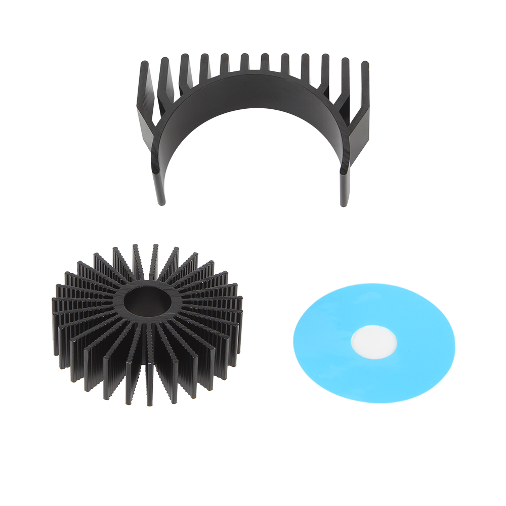 XCR3D 3d priter accessories Heatsink for 36 Round Stepper Motor Aluminium Heat Dissipation Cooling Heat Sinks k1max Voron1.0 2.4: 0.2mm / Blue