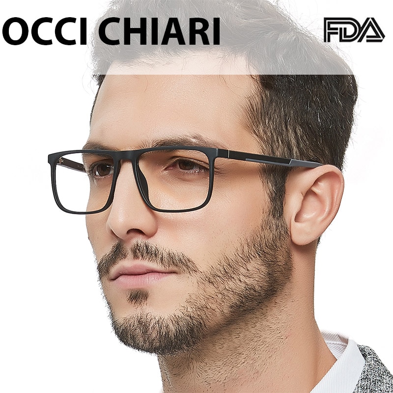 Occi chiari  tr90 menn blålys reseptbelagte briller årgang nærsynthet briller optisk brilleinnfatning oculos liten størrelse  oc7100