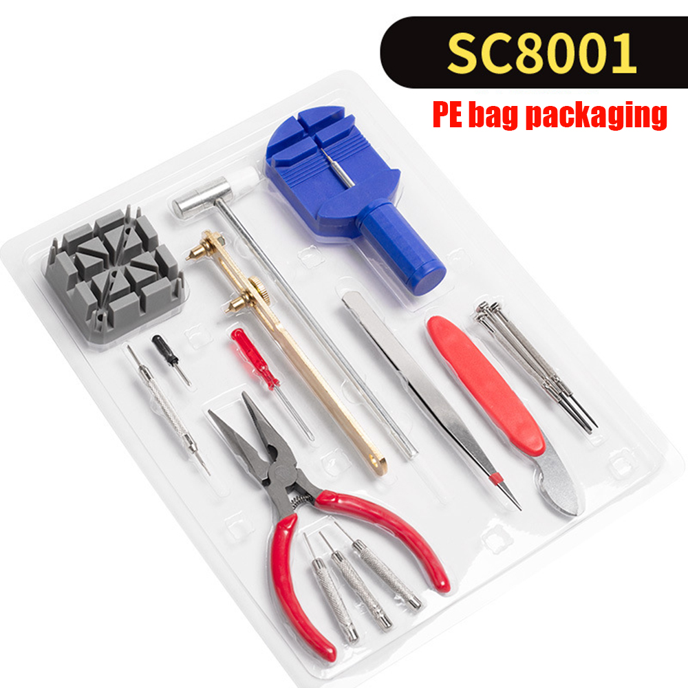 147pcs/set Watch Repair Tool Kit Watch Case Opener Link Remover Screwdriver Repair Tools Kit Watchmaker Tools: SC8001