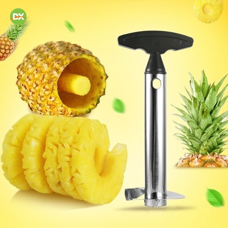 Keuken Rvs Ananas Dunschiller Accessoires Fruit Mes Slicer Cutter Ananas Snijmachines Corer Remover Keuken Gereedschap