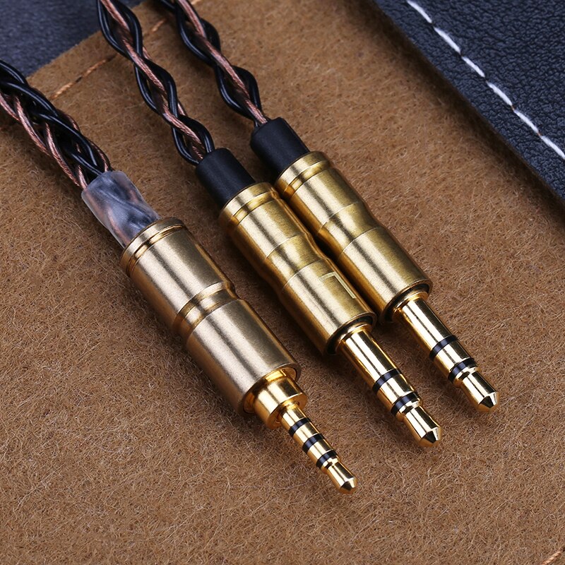 Openheart 8 Core Kabel Voor Hoofdtelefoon 1 Naar 2 Jack 3.5/2.5/4.4Mm Balans Upgrade Vervanging Silver kabels 1.4M Persoonlijkheid: 2.5Balance to 3.5