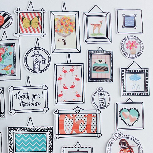 36PCS Nette Aufkleber Handwerk Und Scrapbooking aufkleber buch Student label Dekorative aufkleber kinder spielzeug