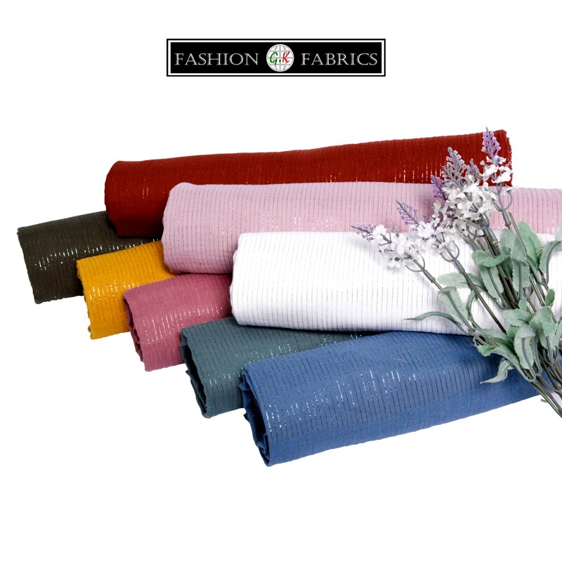 Dubbele Katoen Gaas Mousseline Lurex Folie Stof Diy Dubbele Gaas Stof Baby 100% Katoenen Mousseline