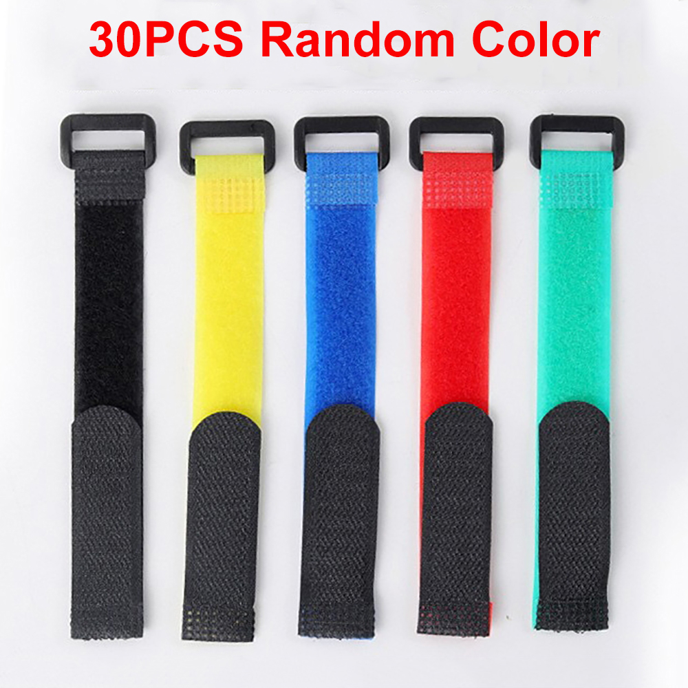 10/20pcs Fishing Rod Tie Strap Holder Strap Suspenders Fastener Hook Loop Cable Cord Tie Belt Fixed Tackle Box Accessories