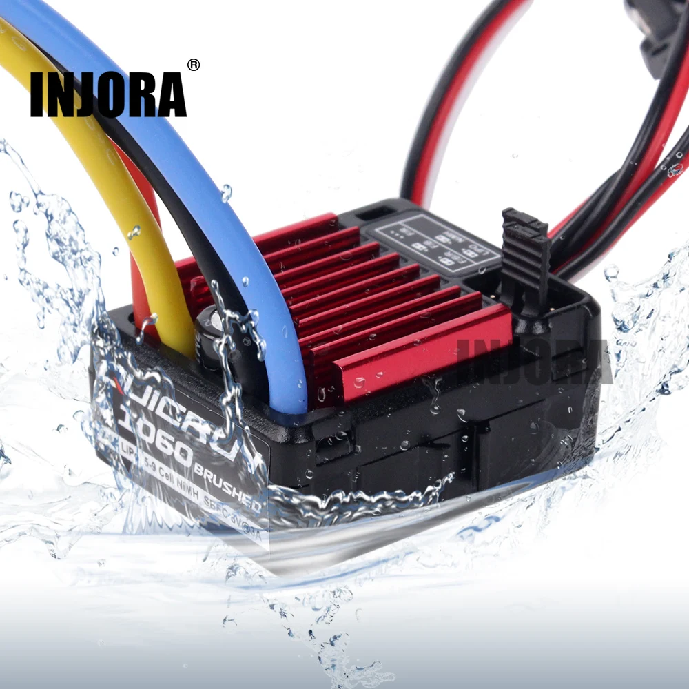 RC Model Auto QUICRUN 1060 60A Waterdichte Geborsteld ESC Speed Controller met 6 V/3A BEC voor 1:10 RC Auto Onderdelen
