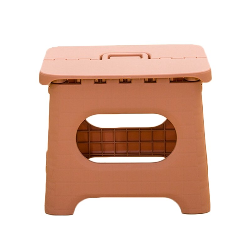 Plastic Multi Purpose Folding Step Stool Home Train Outdoor Storage Foldable Outdoor Storage Foldable Kids Holding Stool Camping: Pink