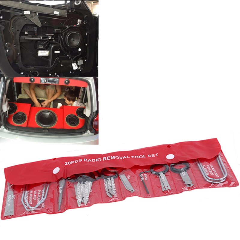 Car Audio Maintenance Kit Auto Trim Stereo Repair Panel Remover Pry Bar Car Dash Radio Door Trim Panel Clip Tools Set