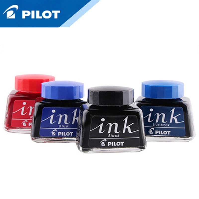 Japan Pilot Non-carbon ink Pens INK-30 Quick-drying dyes Pure color 88G Chaisery Smiley pens available ink 30ml for students