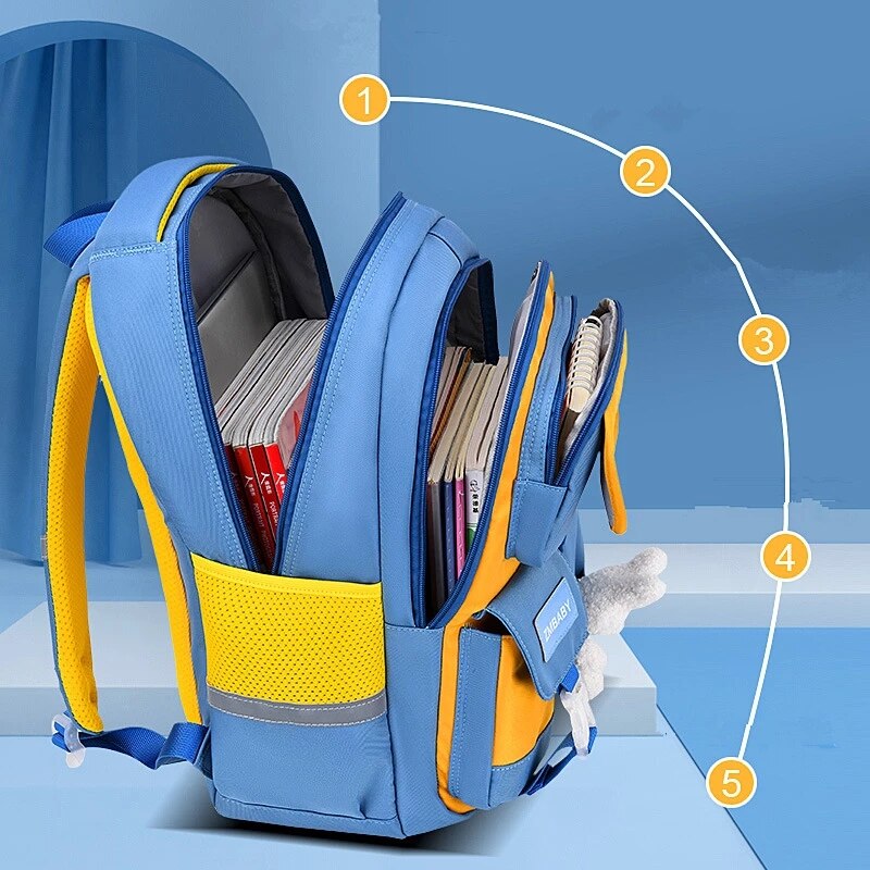 Sac à dos dessin animé lapin pour enfants, cartable pour écoliers du primaire, cartable mignon pour filles et garçons