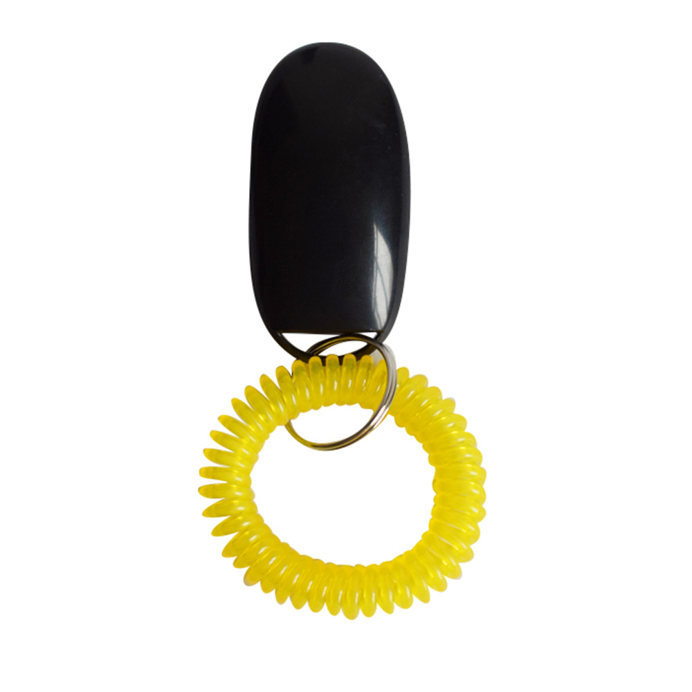 Puppy Training Tool Draagbare Hond Plastic Clicker Geluid Trainer Huisdier Wrist Strap Band Knop Clicker Huisdier Accessoires Op Voorraad: A