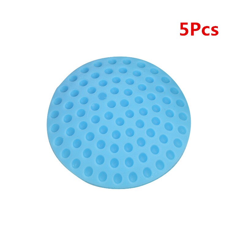 5Pcs Rubber Doorknob Protective Shock Anti-collision pad Silent Door Rear Wall Mute Touch Pad Door Handle Crash Pad: 5pcs blue