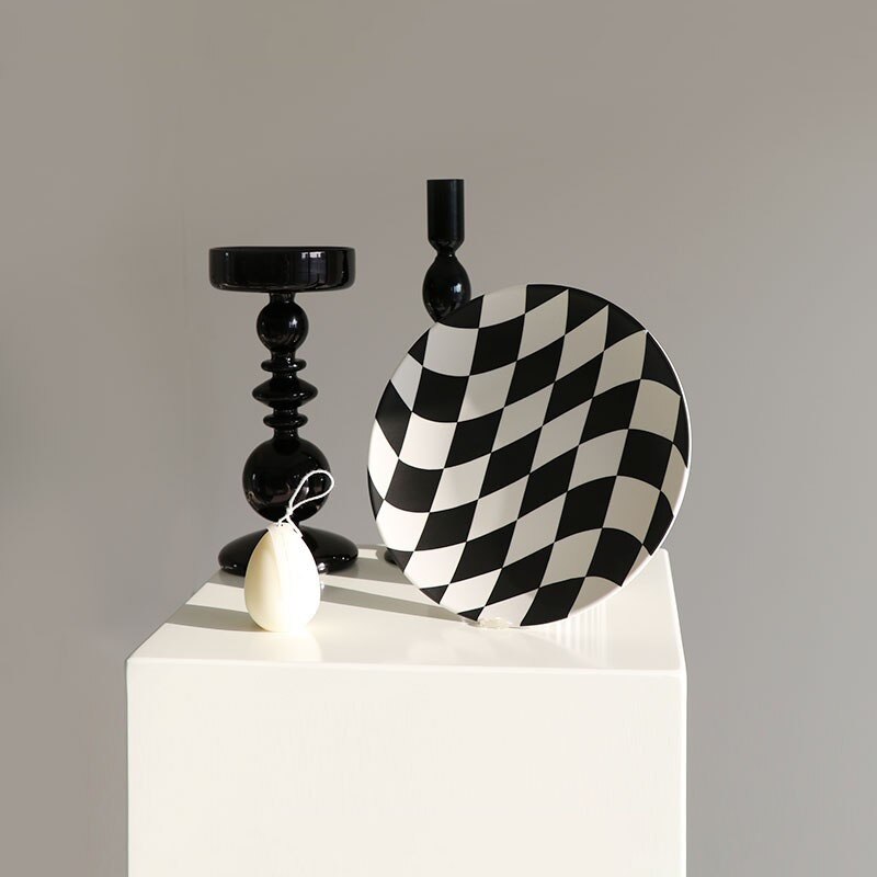 Nordic home decoration simple bamboo fiber plate degradable plate fruit plate dessert plate cold plate