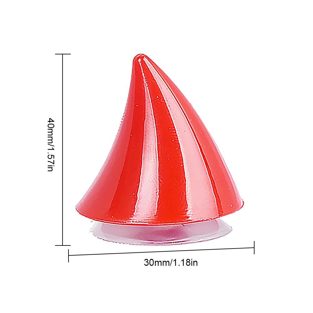 Motorrad Helm Ecke Plastik robust Silikon Saugen Tasse Sanft Horn Dekoration Headwear Gummi Horn Dekoration Zubehör