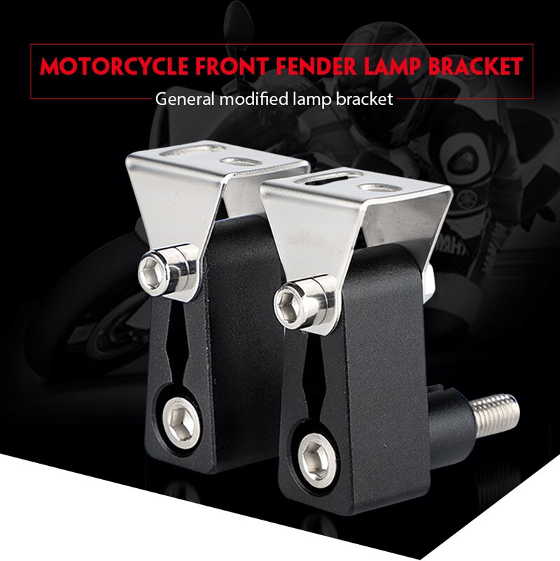 Soporte modificado para motocicleta, foco de luz antiniebla, soporte phare para moto farol de milha, para cafe racer, 1 par