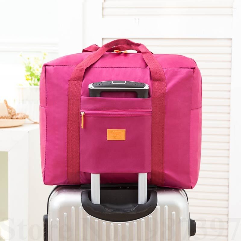 Generieke Water Proof Opvouwbare Reistas Unisex Grote Capaciteit Nylon Trolley Compleet Pakket Reizen Bakken Handtassen