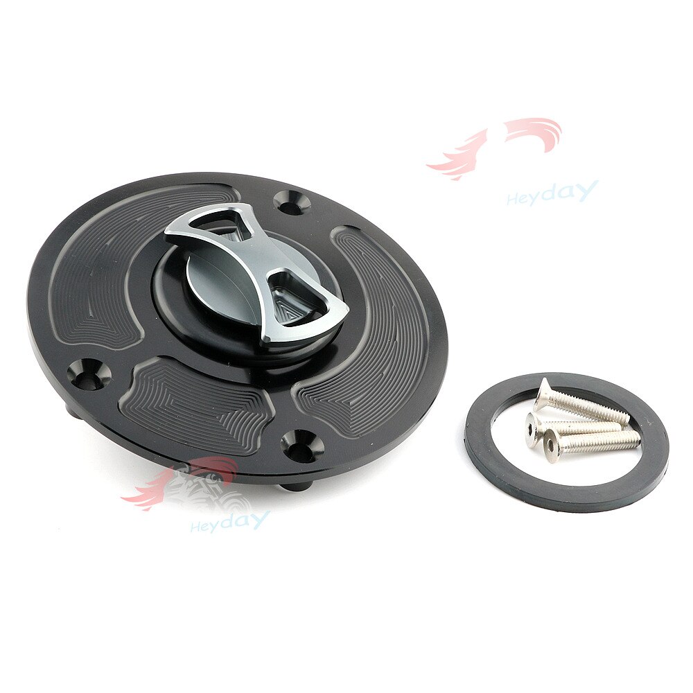 Keyless Gas Tank Cap Cover For Yamaha R25 /a MT10 / FZ8 FZ16 /R125 /XSR700 / XSR900 (ABS) /R3 14-15: gray