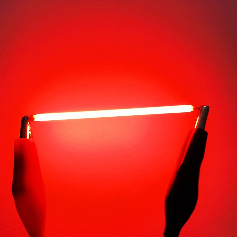 10 Uds. De bombillas Edison de filamento LED COB de 3V, piezas de lámpara, diodos de luz incandescentes, accesorios, decoración de iluminación navideña multicolor: Rojo / 50 W