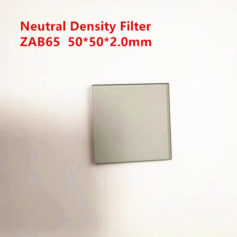 Nd Glas ZAB65 50*50*2.0 Mm 65% Neutral Density Filter Verminderen Licht Od Waarde 0.19