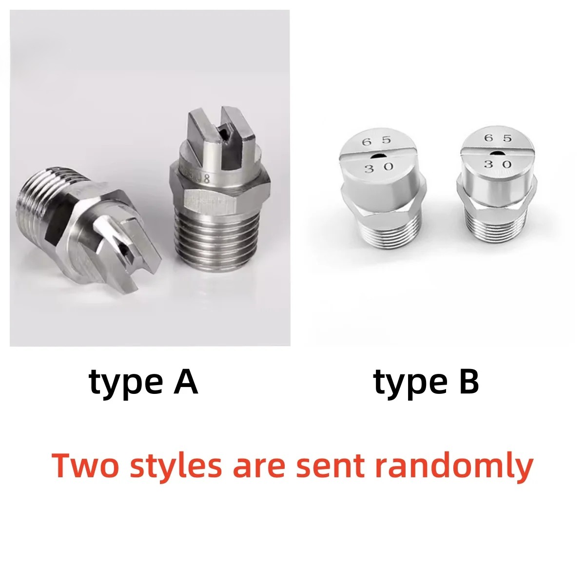 1/4 BSPT Hvv Standard Veejet Flat fan Water Spray Nozzles High Impact High pressure stainless steel