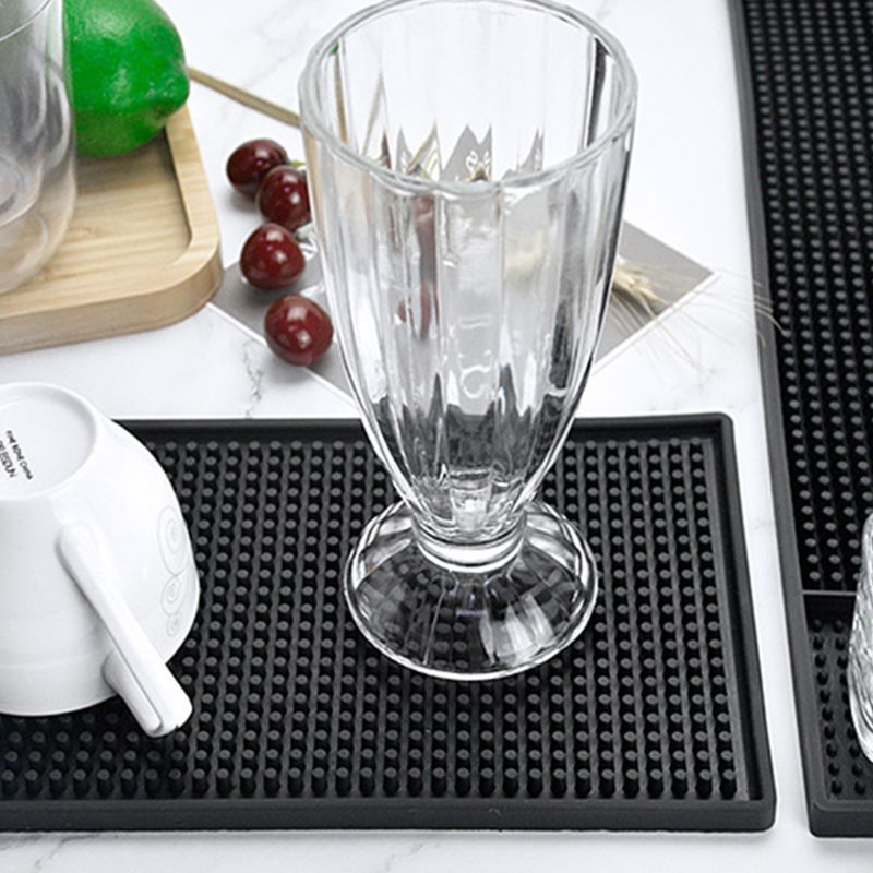 Black Bar Mat Rubber Bar Service Spill Mat Rubber Bar Mat Bar Runner Glass Drip Tray Beer Drink Rail Bars Service Mat