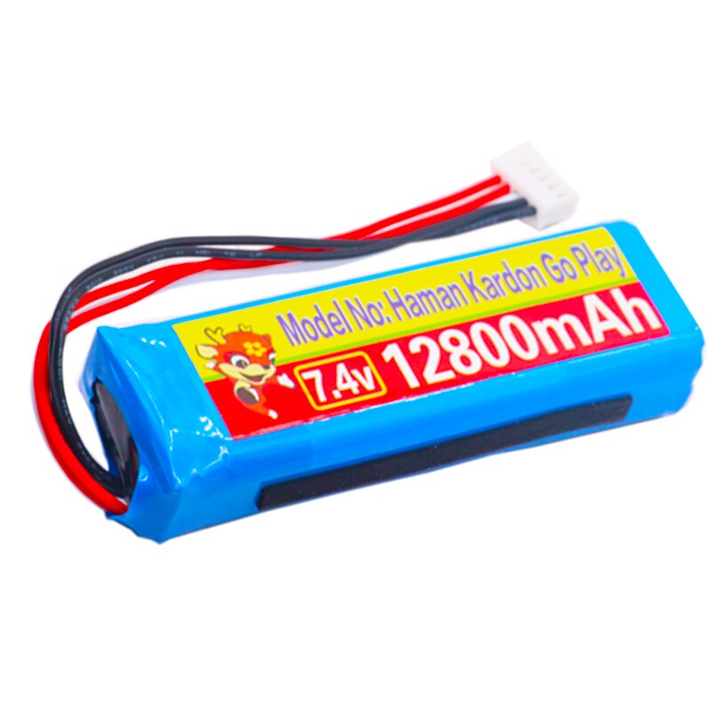 12800mAh Battery 7.4V For Harman Kardon Go Play Mini Speaker Li-Polymer Lithium Polymer Rechargeable Accumulator Replacement