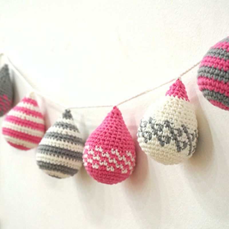 Scandinavische stijl hangende decoraties gehaakte druppels decoratie babymobiel tipi decoratie