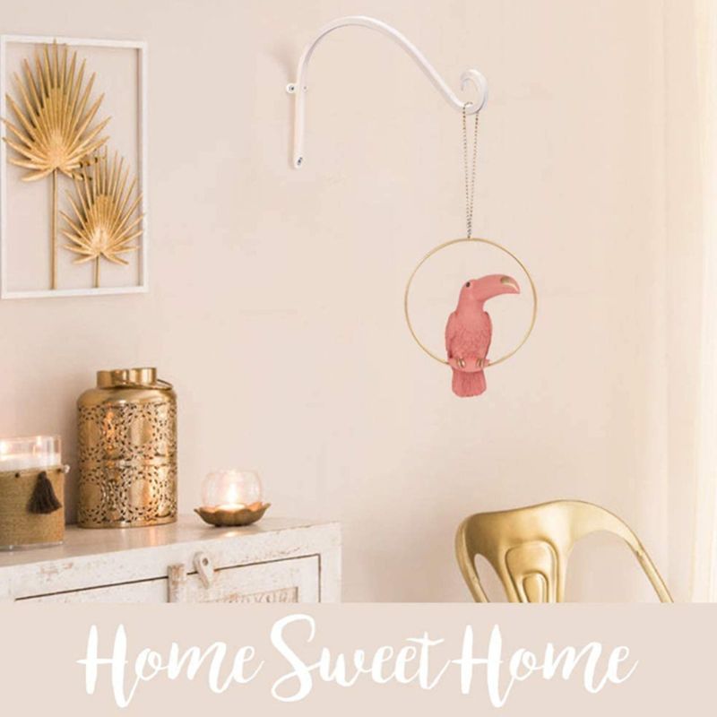 Maceta nórdica de flor para colgar en pared, soporte de planta, gancho para soporte, decoración de balcón