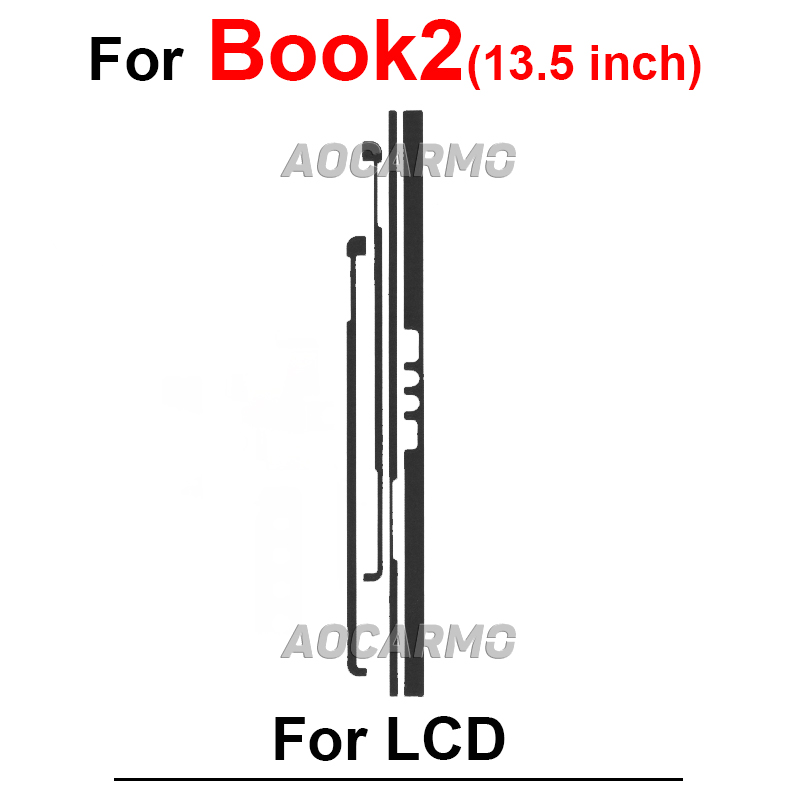Do Surface Pro 3 4 5 6 7 GO1 GO2 Book 1 3 Book2 Book3 13,5 15 cali Przedni klej samoprzylepny Naklejka na wyświetlacz LCD Pro4 Pro5 Pro7 Pro9