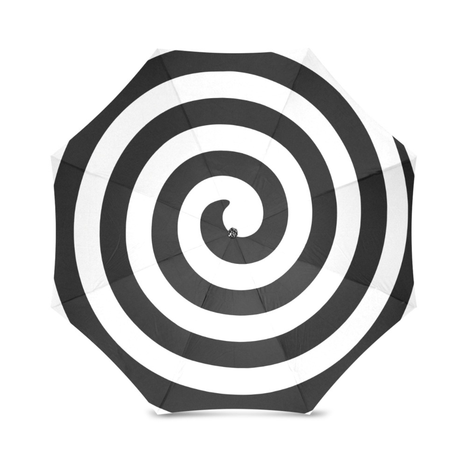 Czarno-biały parasol wirowy, francuski spiralny składany parasol przeciwdeszczowy, odporny na wiatr, składany parasol podróżny dla kobiet: Default Title