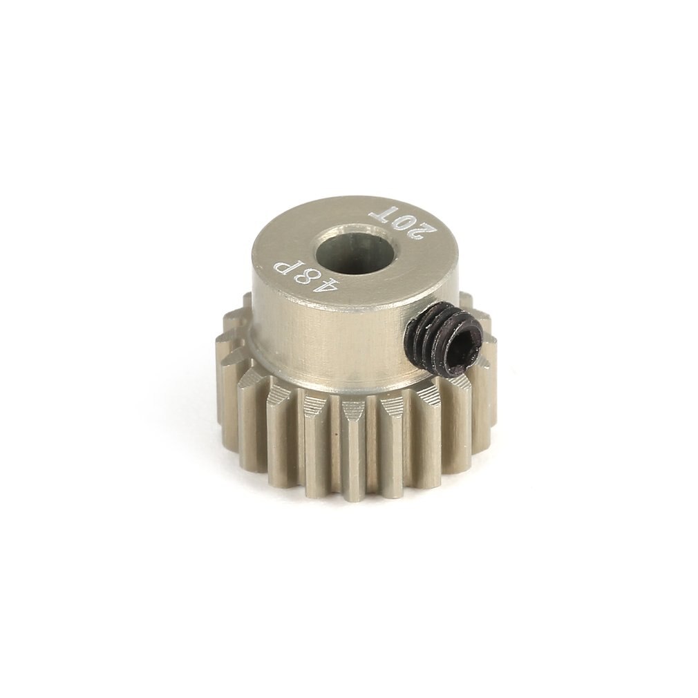 Hight Aluminium 7075 48DP 3.175Mm 16T 17T 18T 19T 20T Pinion Motor Gear voor 1/10 Rc Auto Geborsteld Borstelloze Motor
