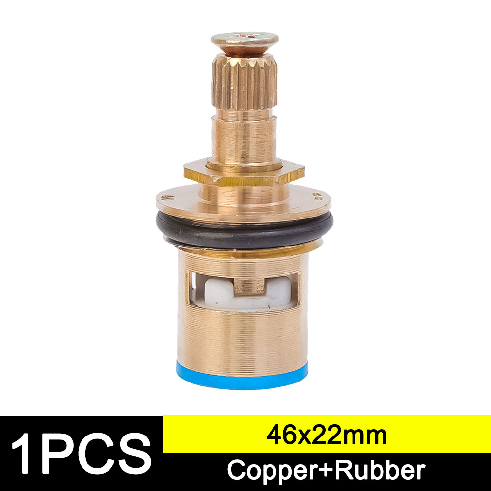 1/4 stks Kraan Cartridges Vervanging Rvs Kraan Kleppen Huishoudelijke Enkele Hoekstopkraan Keuken Badkamer Kraan Accessoires: YELLOW