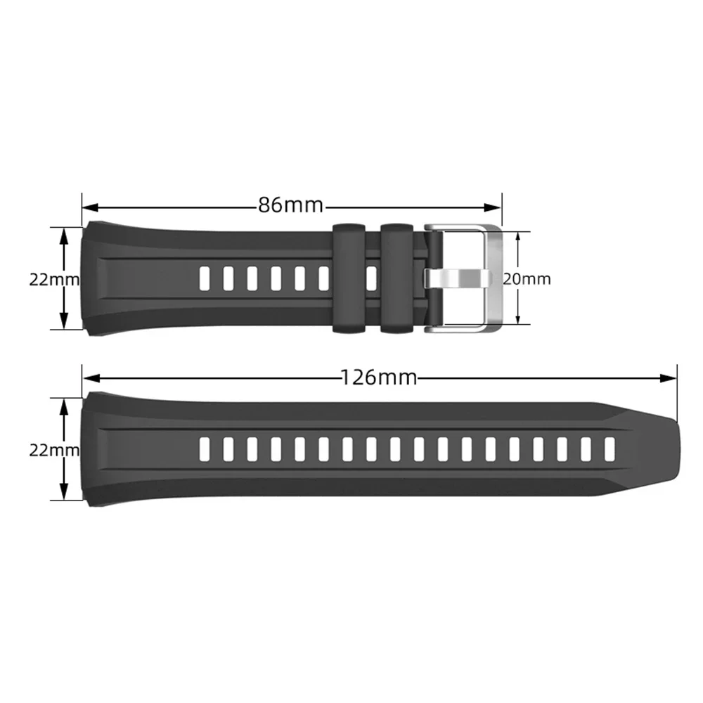 Official Strap For Huawei Watch GT 5 Pro Sport Silicone Bracelet For Huawei Watch GT 5 Pro Smartwatch Replacement Bands Correa