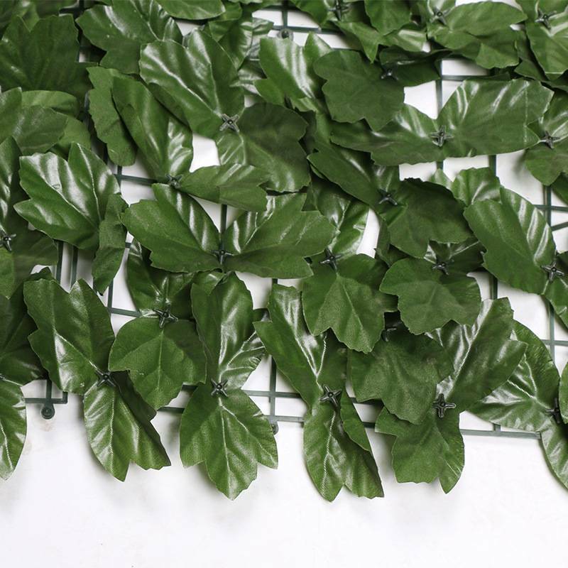 Newly 1*3m Artificial Ivy Leaf Hedge Panels Screening Green Plastic Fence Sweet potato leaves