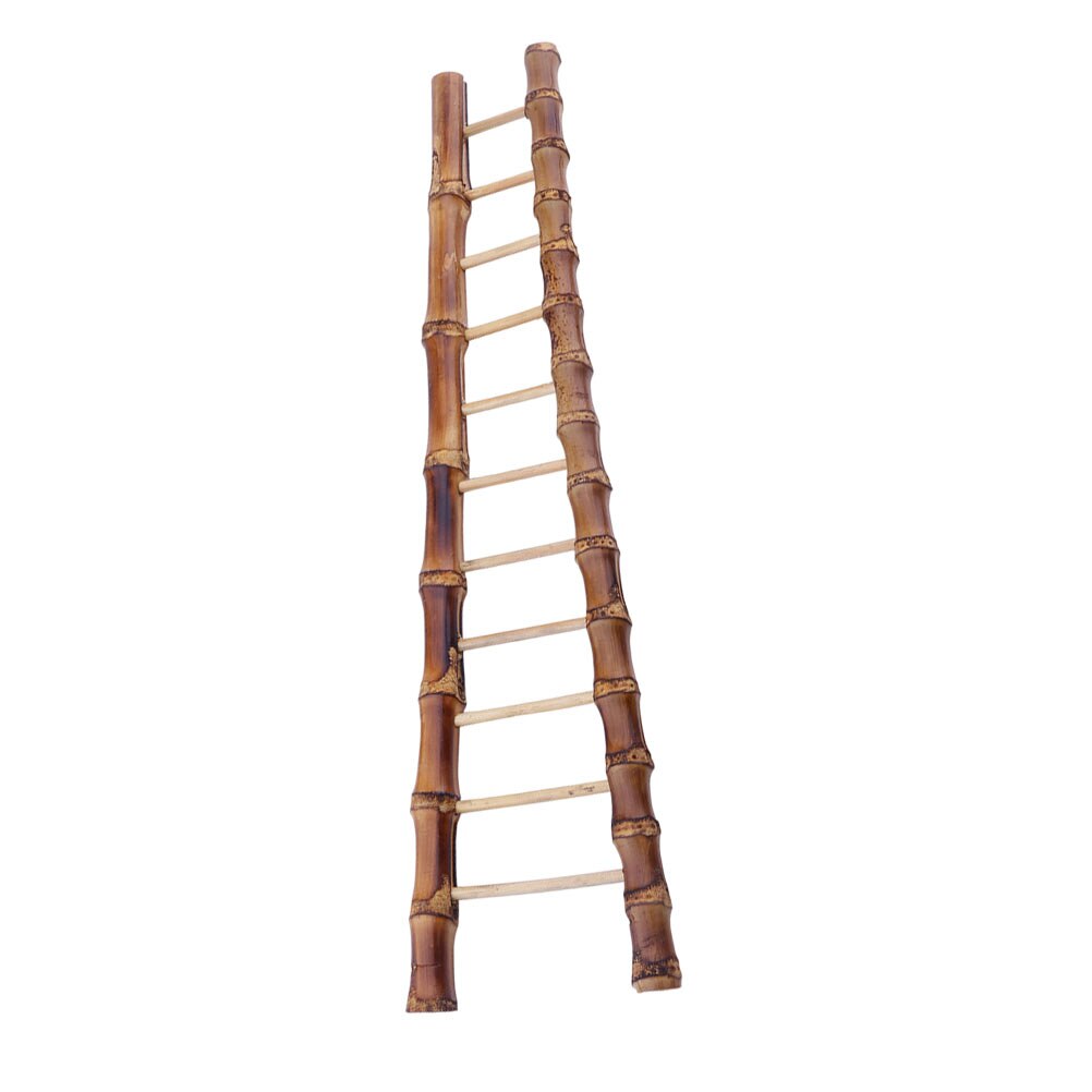 1pc Exquisitely Decorative Bamboo Ladder Bamboo Photo Prop for Decoration: 32x10cm