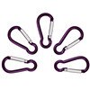 5pcs Aluminum Alloy D Carabiner Spring Snap Clip Hooks Keychain Climbing D-Ring Key Chain Clip Camping Keyring Snap Hook: PP