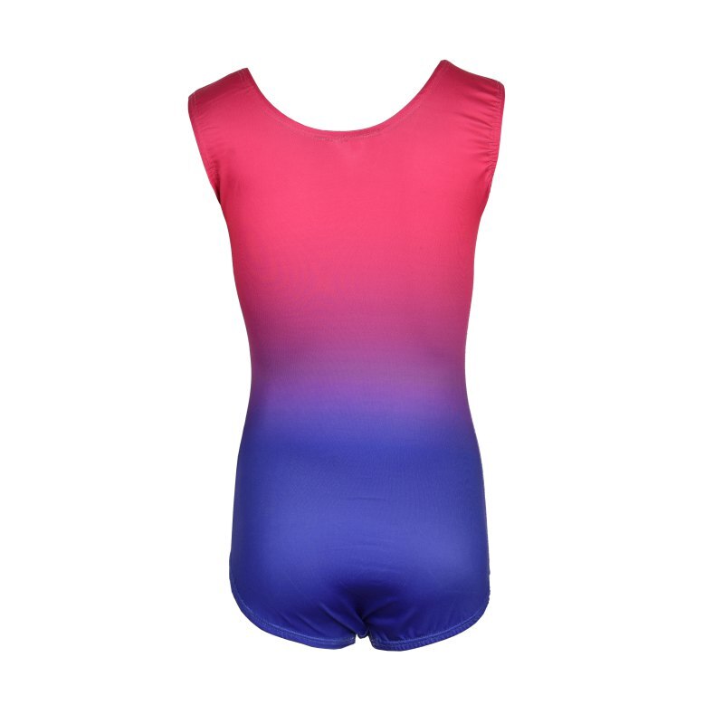 Girls gymnastics suits, high sleeveless diamonds, highlights, gradient, color, body, ballet, gymnastics, dance, practice