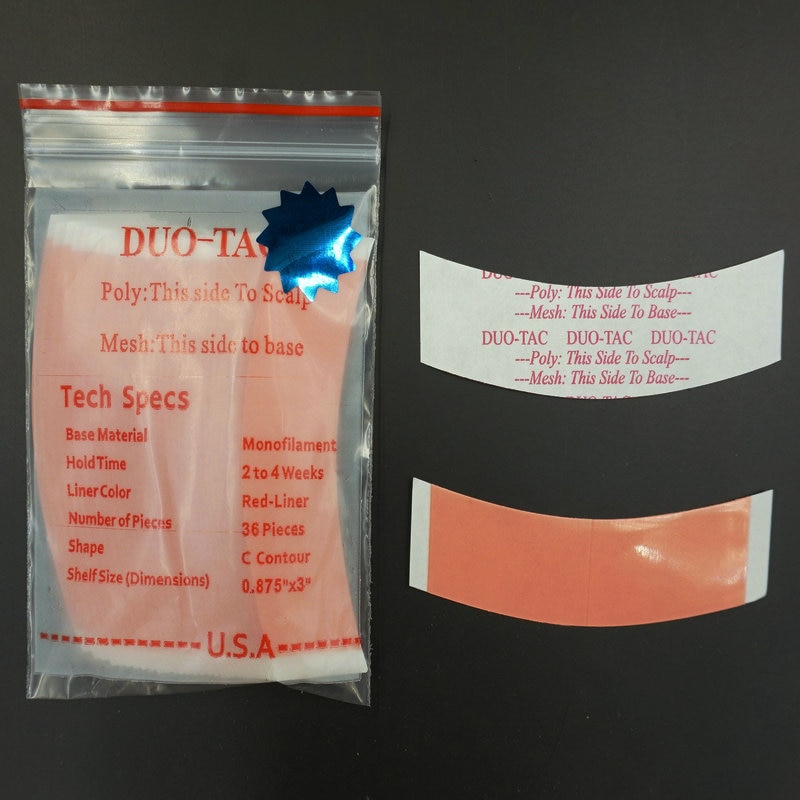 Rosa Duo-Tac adhesivo de doble cara la peluca con malla frontal apoyo cinta/C contorno T009