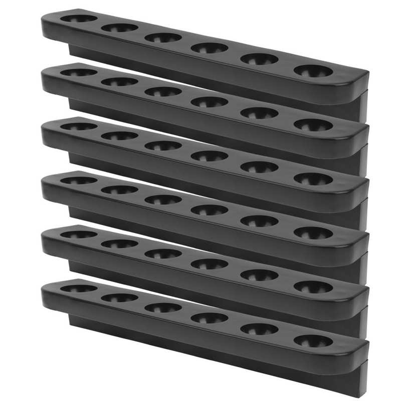 Pool Rack 3 Set Billiards Snooker Accessory Plastic Wall Mounted Pool Rack Bracket 6 Holes Billiard Accessories