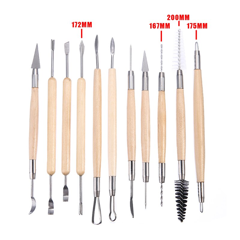 Débutant argile poterie céramique sculpture outils 14/30 pièces poterie boiserie sculpture outil Kit bricolage bois argile artisanat modélisation outils