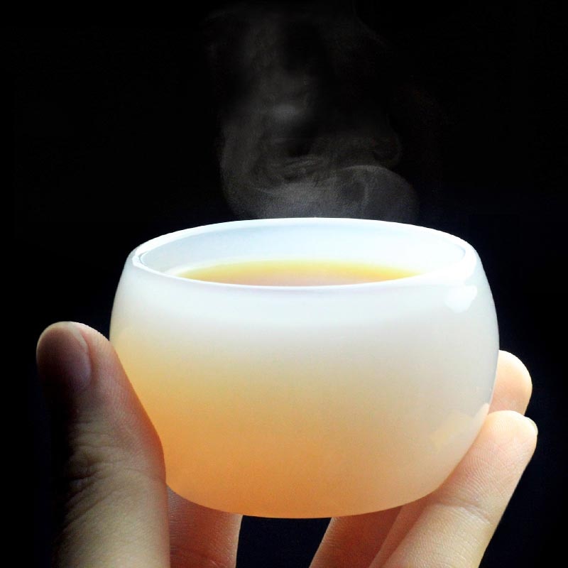 Witte Jade Porselein Theekopje Keramiek Master Kopjes Kung Fu Thee Kopje Thee Kom Drinkware Theekopjes Sake Bowls Accessoires