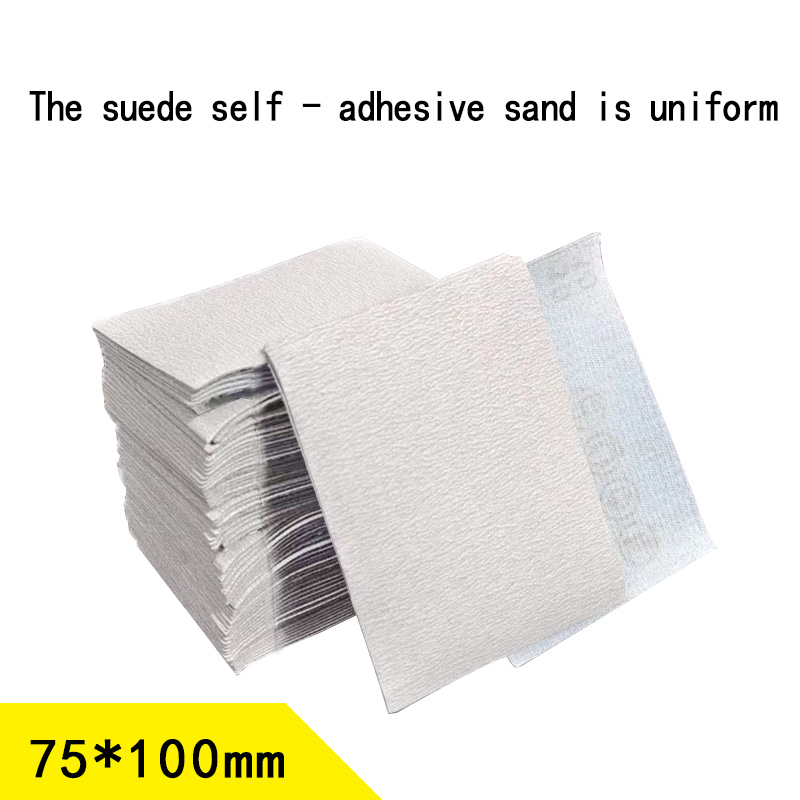 75x100mm Square Sandpaper Grit Flocking Sand Paper Special Disc Abrasive Stone Grinder for FESTOOL/MIRKA/3M ect Sander （50pcs）