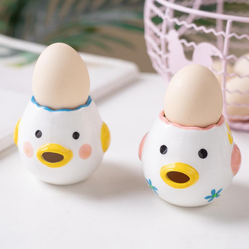 Fun Egg Separator Convenient Oval Beak Ceramic Chicken Shape Yolk Protein Filter Egg Divider