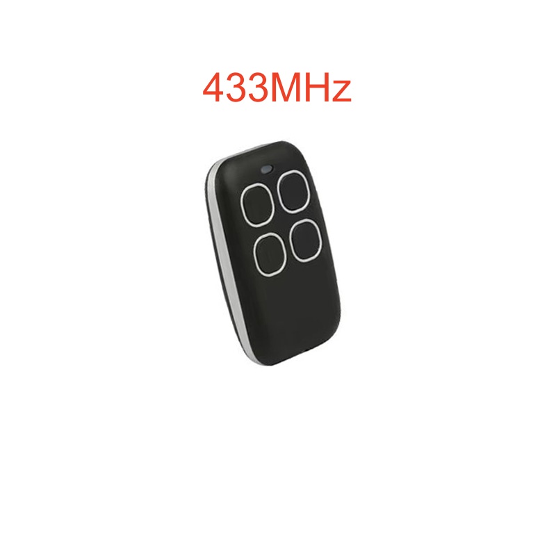 Mando a distancia Universal para puerta de garaje, 4 botones, 433MHz, duplicador de código, clon, llave de puerta, mando, transmisor manual: Grey