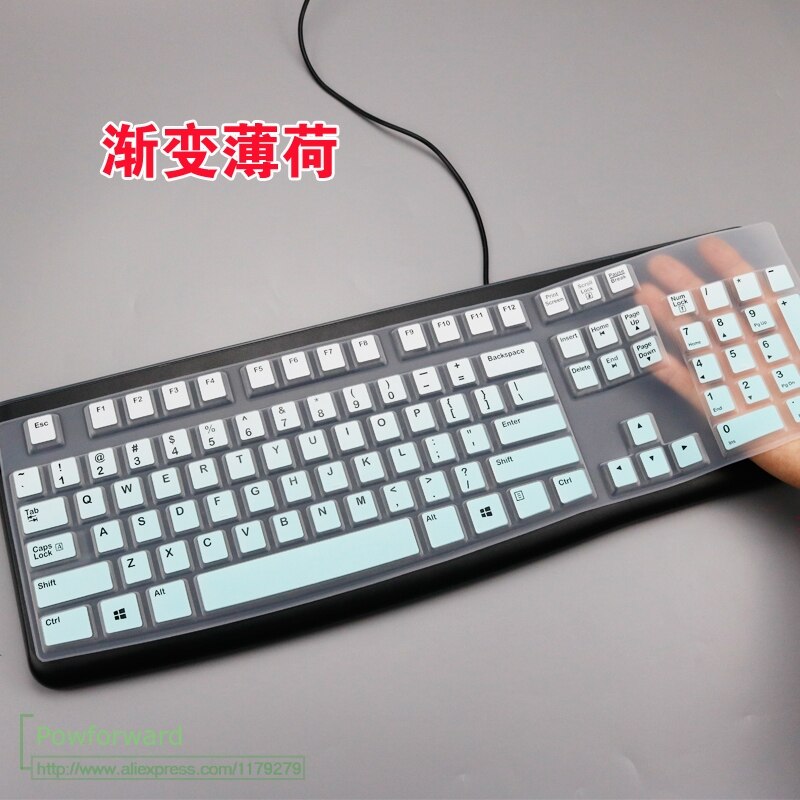 Dust Cover Film Silicone Dustproof mechanical Wireless Desktop For Logitech MK120 K120 keyboard Cover Protector: fademint