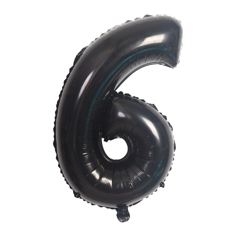 Panda Karikatur Ebene Folie Ballon freundlicher Geburtstag Party Dekoration Baby Dusche freundlicher spielzeug Letax ballons globos Helium Ball: 32Zoll Nummer 6