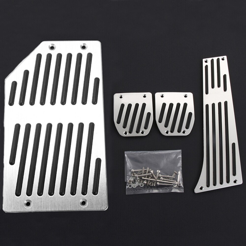 Car-styling Brake Accelerator clutch Pedal cover Case for Hyundai ix35 Sonata 8 Mistra i35 Santa Fe auto accessories: MT Drill 4pcs