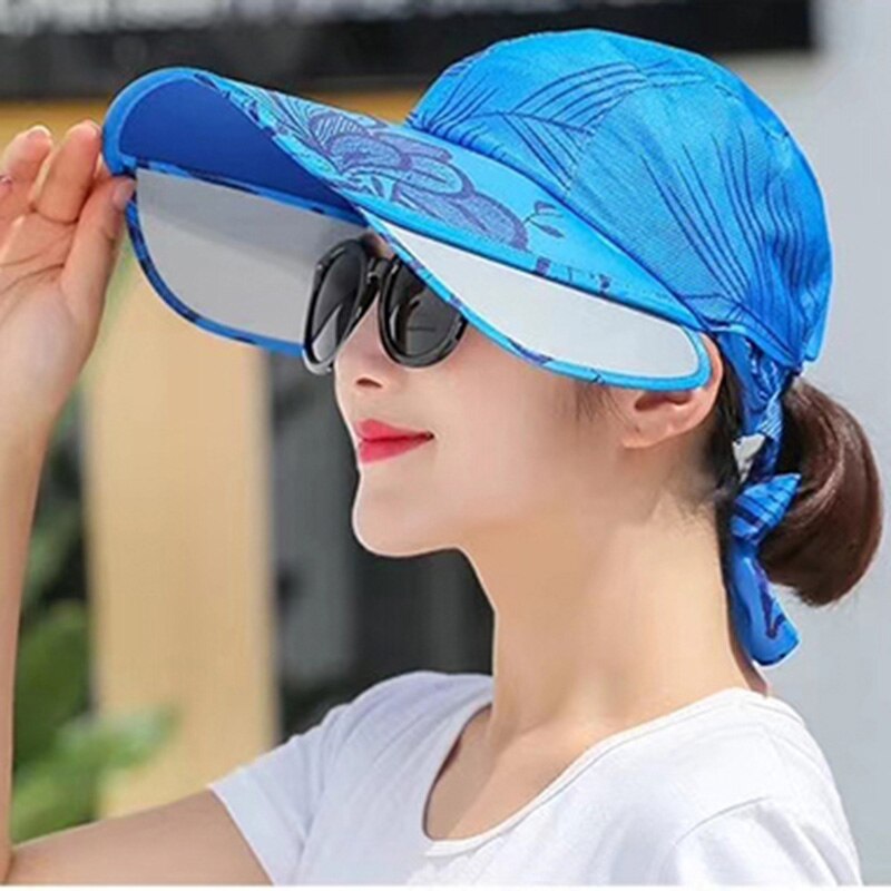 Sommar solmössa wimen hatt uv solskydd solhatt utomhus stor keps: 3