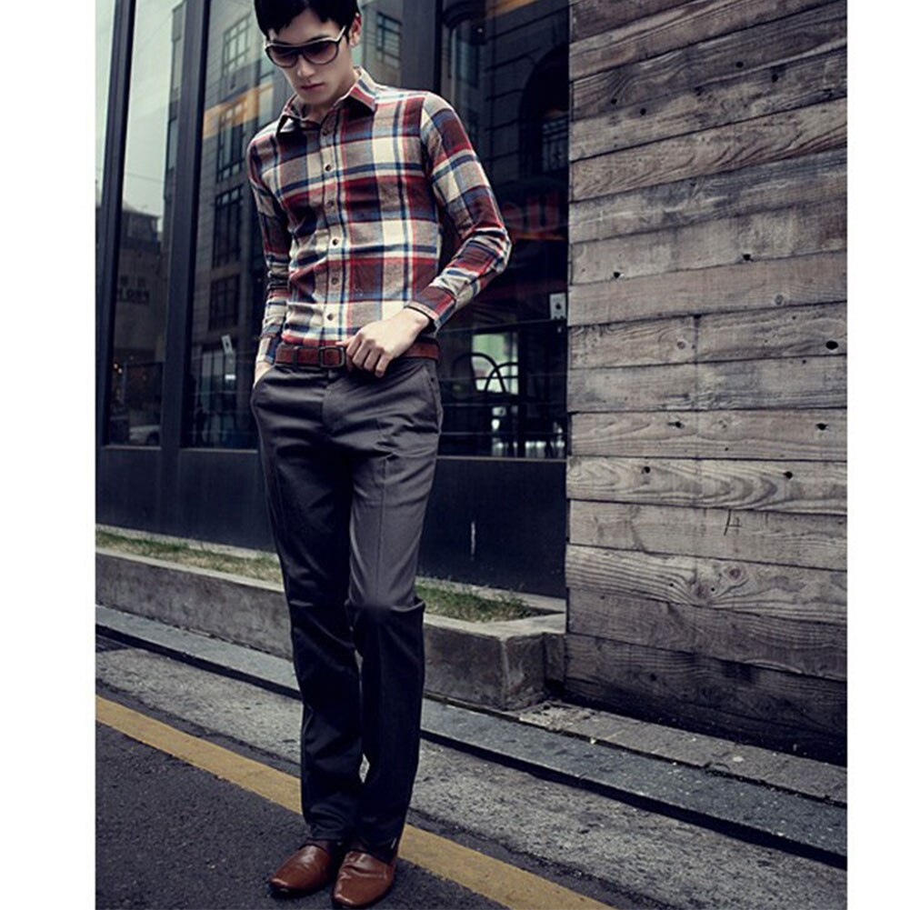 Spring Autumn Fall Men's Western-style Casual Thin Suit Business Pants Work Pants Straight Men Trousers