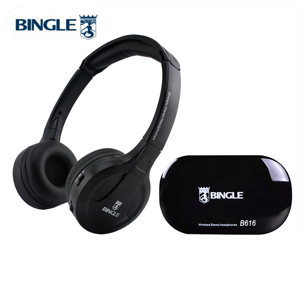 Bingle B616 Multifunctionele Draadloze Stereo Koptelefoon Op Ear Headset Fm Radio Bedrade Oortelefoon Zender Voor MP3 Pc Tv Telefoons